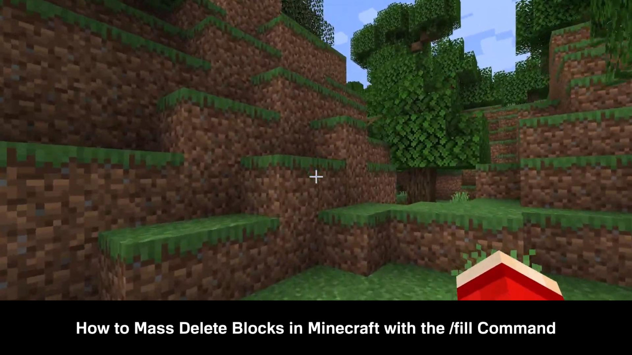 How to Mass Delete Blocks in Minecraft with the /fill Command